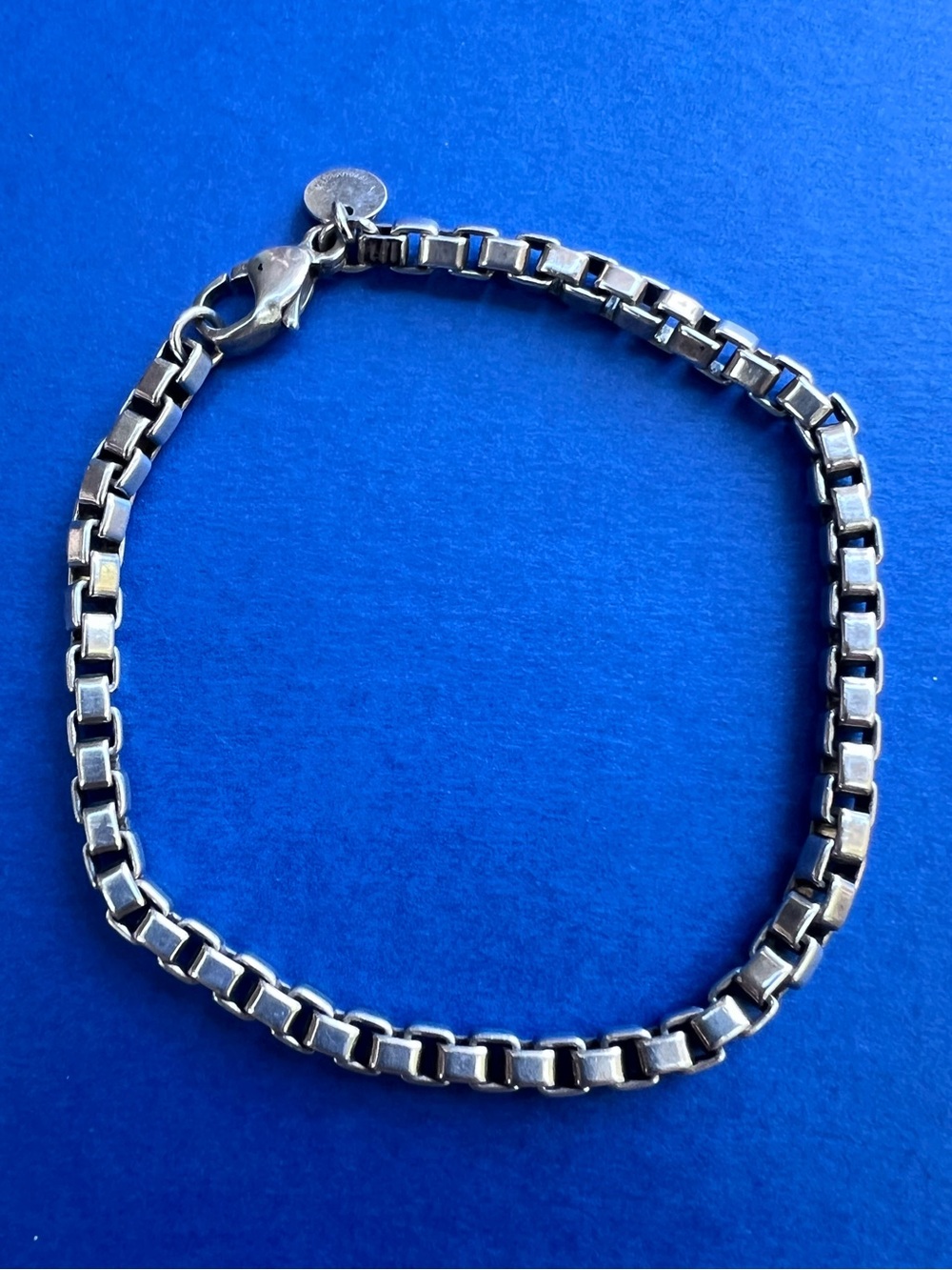 Tiffany & Co Sterling Silver Venetian Box-Link Bracelet